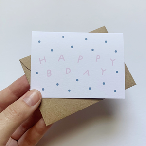 Tiny Enclosure Card - Happy Bday